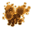Gold Evil Arcanine